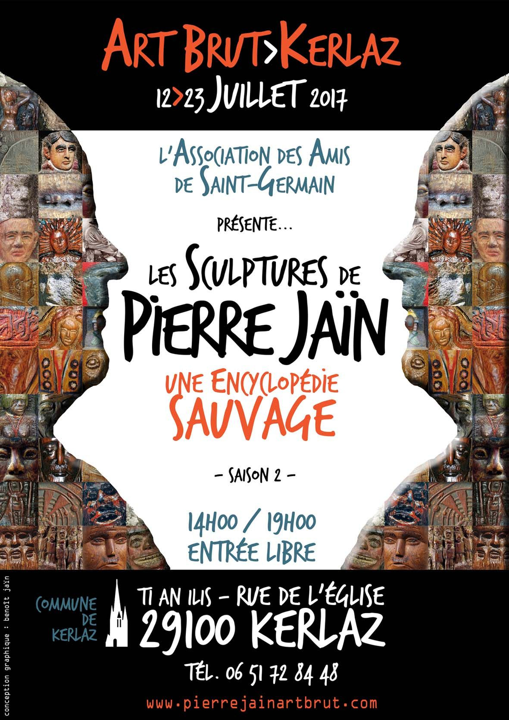 pierre jaïn Les sculptures de Pierre Jaïn : une encyclopédie sauvage/ exposition à Kerlaz (France)