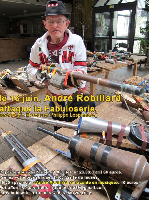 André Robillard à la Fabuloserie André Robillard attaque la fabuloserie