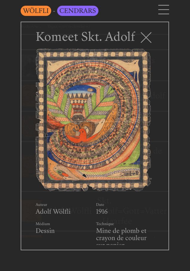 expo virtuelle cendrars wolfli Exposition virtuelle "Blaise Cendrars et Adolf Wölfli – De folles rencontres"
