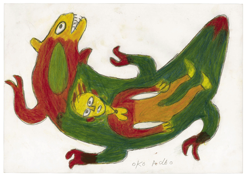 sans titre Du cercueil au dessin : Réalité, spiritualité et codes culturels dans l'œuvre graphique d'Ataa Oko Addo: Atelier avec Regula Tschumi