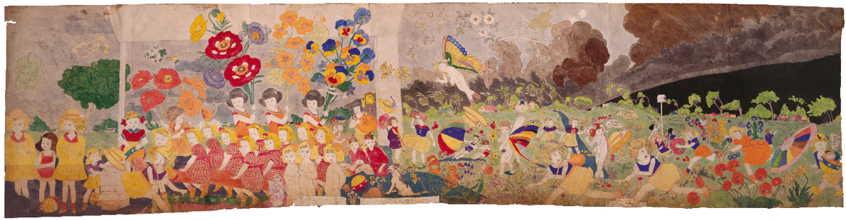 Storm brewing Storm brewing. This is not strawberry the little girl is carrying (L'orage se prépare. Ce que la petite fille tient dans sa main n'est pas une fraise)