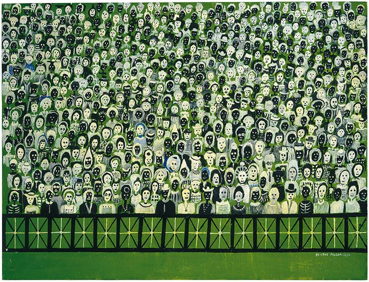 Foule vert foncé Foule vert foncé