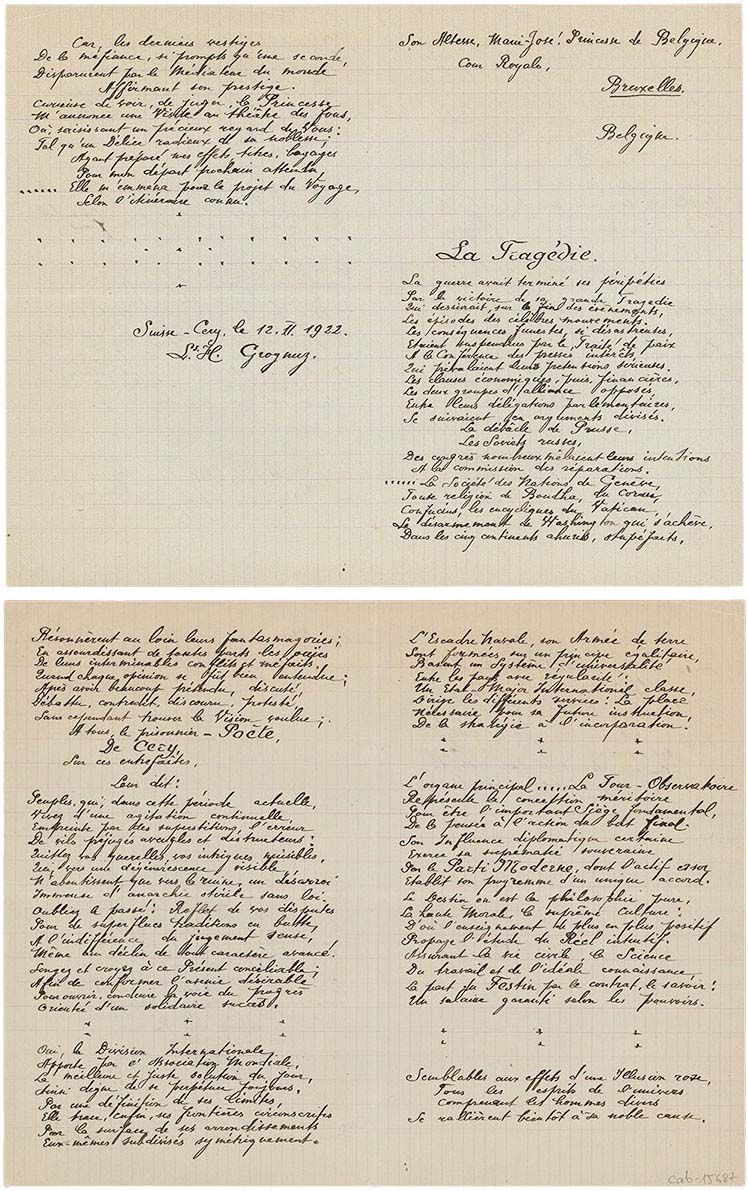 La tragédie La tragédie (recto verso)