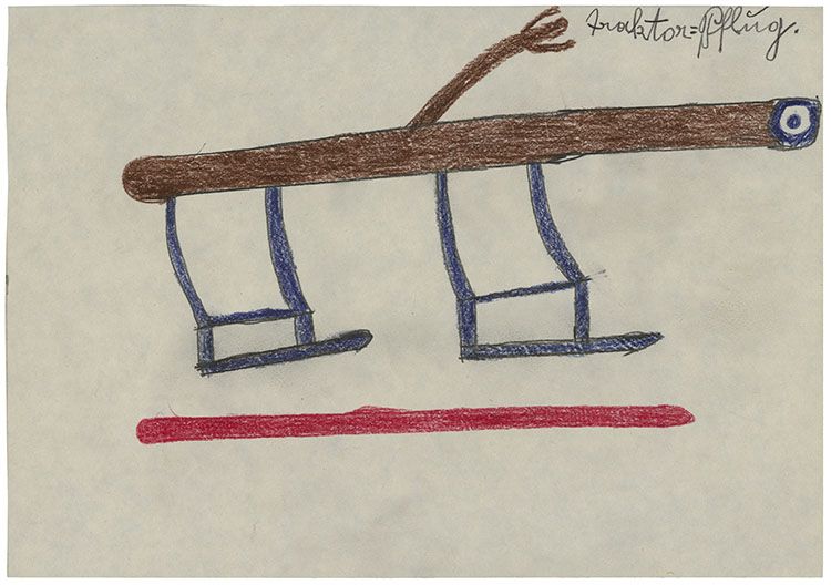 Traktor = Pflüg Traktor = Pflüg