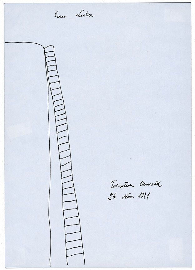 Eine leiter Schneefall [une echelle]