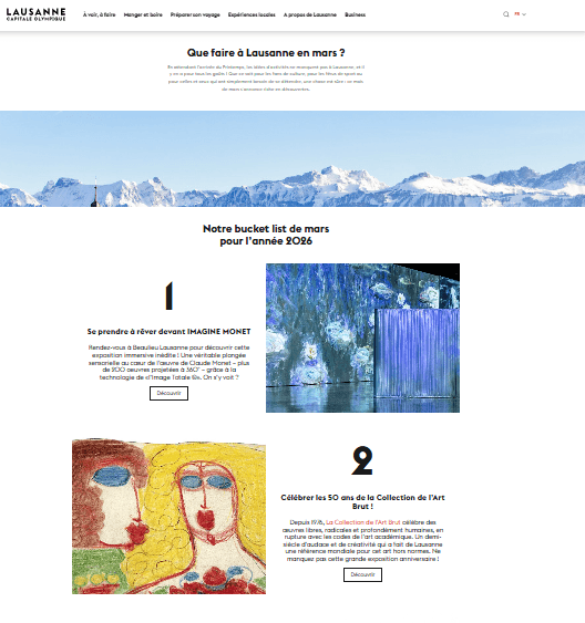 Que faire à Lausanne en mars ?