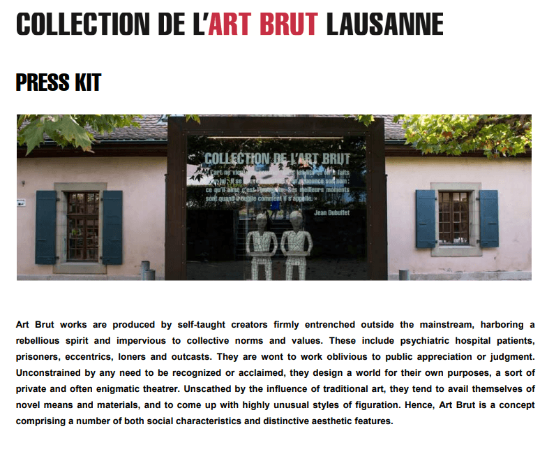 Press Kit - Permanent collection