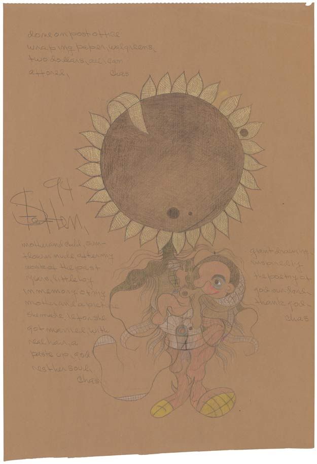 Mother and Child, Sunflower Nude Charles Steffen