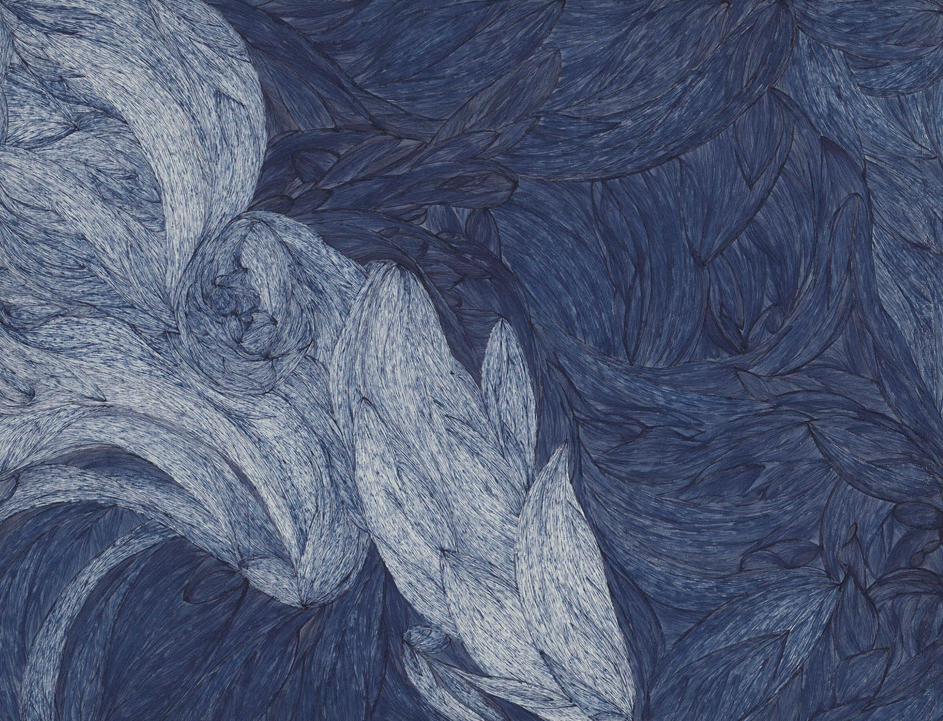 Laure Pigeon Atelier jeune public "Empreintes de bleu"